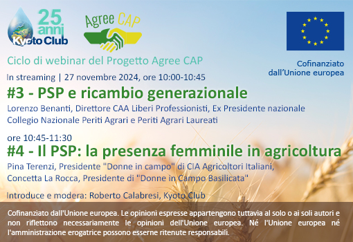 Agree CAP webinar #3 e #4